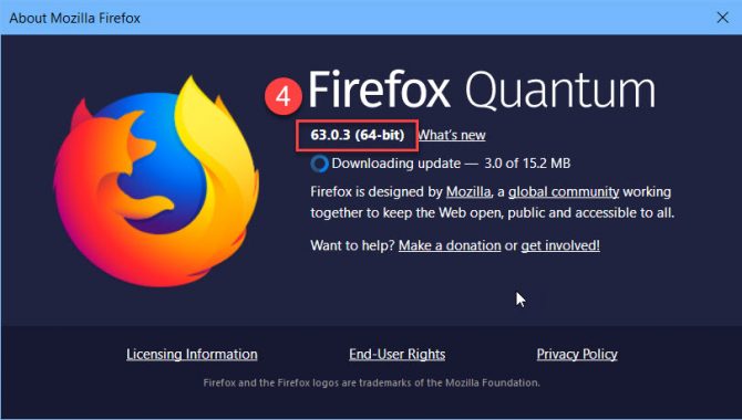 Check What Version Of Firefox Do You Have Installed On Your System 3 About Firefox displaying Firefox version