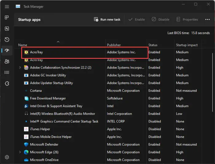 What Is AcroTray And How To Disable It 3 AcroTray in Startup Apps
