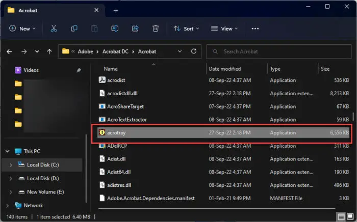 What Is AcroTray And How To Disable It 1 AcroTray exes dirctory location