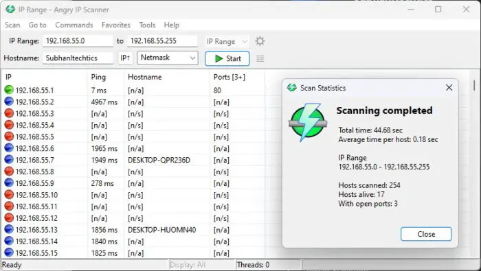 Track IP Addresses with Ease: 5 Best IP Address Tracker Software And Services (Free + Paid) 3 Angry IP Scanner
