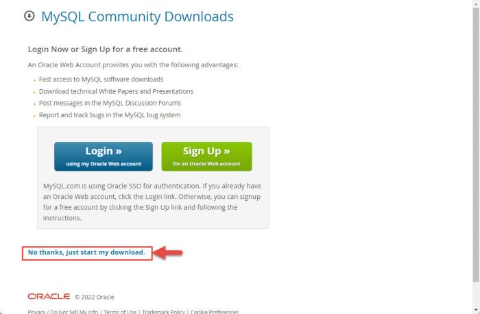 Begin download