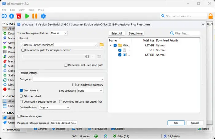 How To Open And Download Magnet Links Using Any Browser 6 Begin downloading item using magnet link