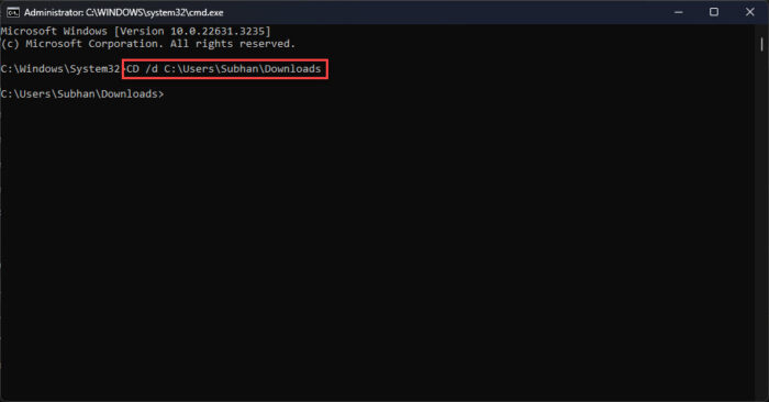 Change directory to 2jpeg file
