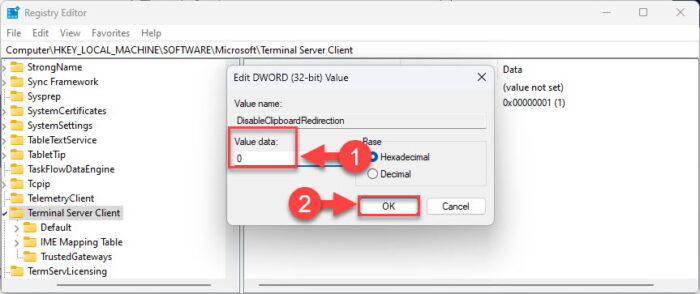 Change Value Data