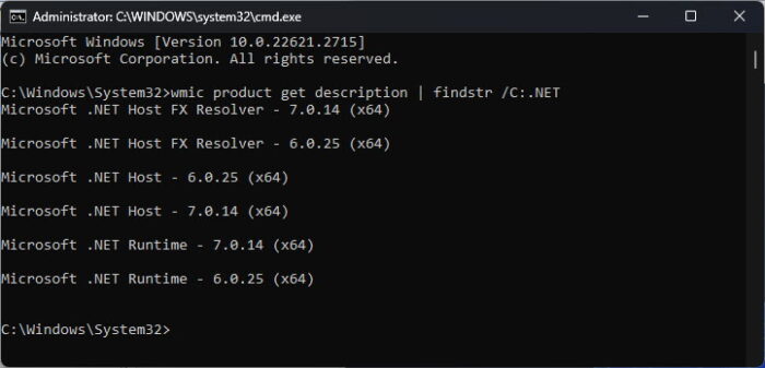 Download .NET 7.0.14 And .NET 6.0.25 LTS (Offline Installers) 3 Check installed NET version using Command Prompt