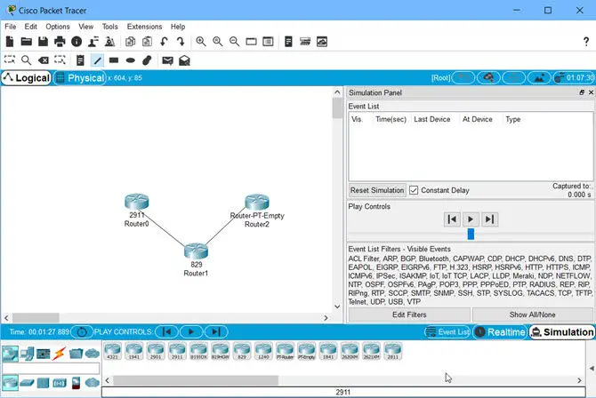 Download Cisco Packet Tracer Latest Version 8 Cisco Packet Tracer 7 2 1 interface