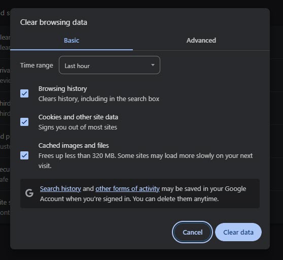 How To Clear, Delete Browsing History In Any Browser 1 Clear browsing data settings in Google Chrome