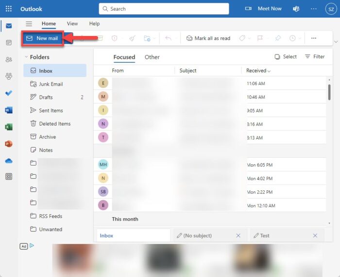 Compose a new email