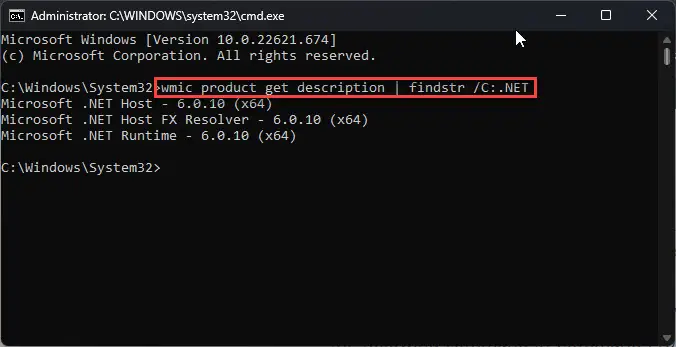 Download .NET 6.0.10 (Offline Installers) 3 COnfirm installed NET version