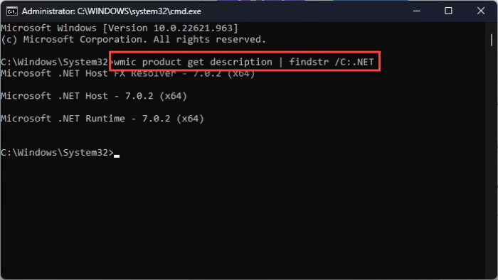 Download .NET 7.0.2 (Offline Installers) 3 Confirm installed NET version