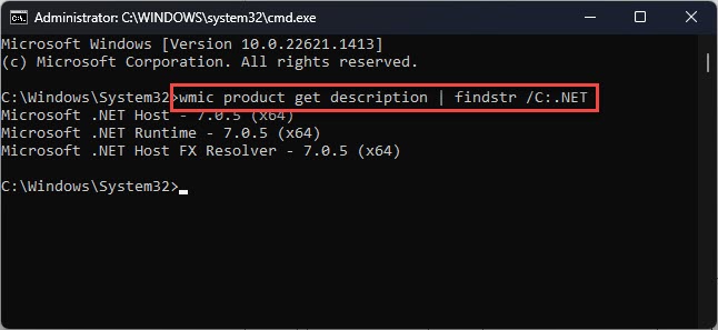 Download .NET 7.0.5 (Offline Installers) 3 Confirm the NET installation