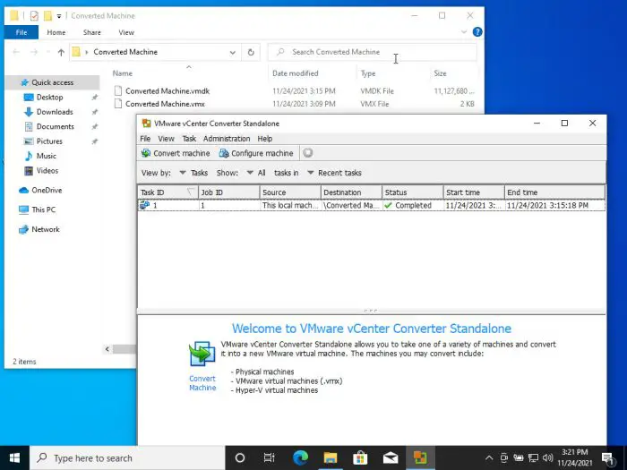4 Ways to Convert VirtualBox VDI to VMware VMDK 19 converted