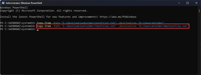 How To Work With Filesystems And Directories In PowerShell 9 Copy a file while renaming it using PowerShell