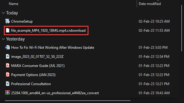 What Is A CRDOWNLOAD File And How To Open It 1 crdownload file example