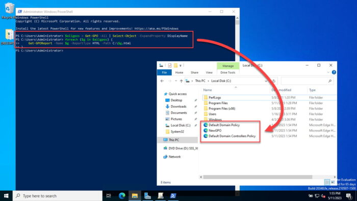 How To Generate Group Policy Object (GPO) Reports Using PowerShell - A Detailed Guide 9 Create individual reports for all GPOs using Get GPOReport