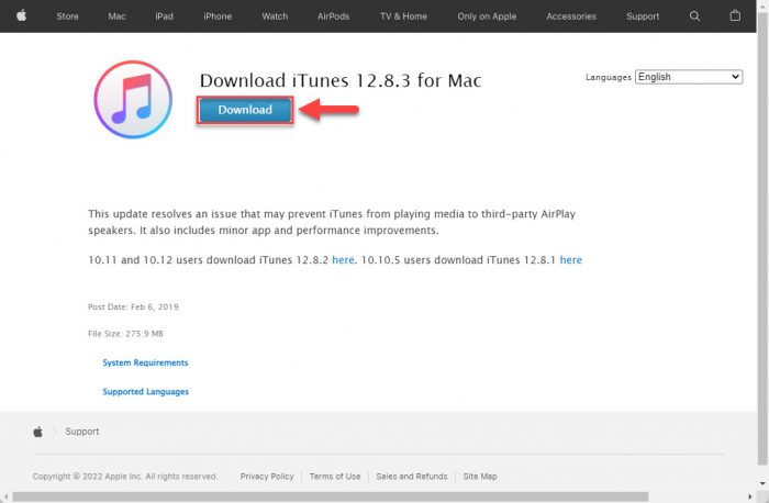 Download iTunes 12.12.6 Offline Installers With Support For M2 iPad Pro 4 Download iTunes for Mac