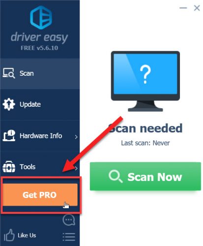 Driver Easy get Pro
