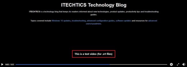 How To Create, Open And Edit SRT Files in Windows 10 And Social Media Platforms 1 Embedded subtitle sample using SRT file