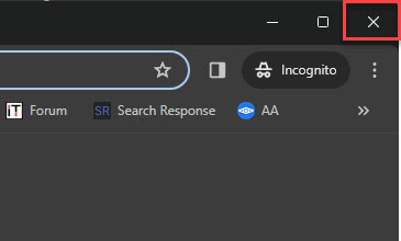 How To Exit Incognito Mode In Any Browser (Chrome, Edge, Firefox, Vivaldi, Opera) 1 Exit Chrome incognito window