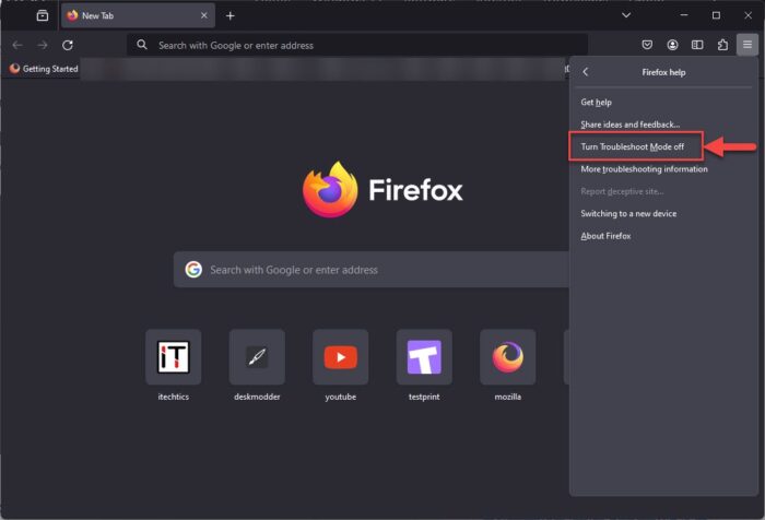 How To Open A Browser In Safe Mode 6 Exit Firefox Troubleshoot Mode