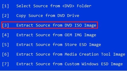 extract source