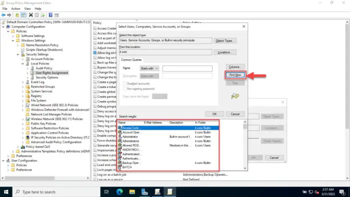 Find and populate all users and groups2