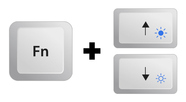 All The Ways To Adjust Screen Brightness On Windows 11 1 Adjust screen brightness with keyboard shortcut keys