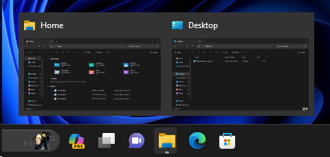 4 Ways To Enable Never Combine Taskbar Buttons in Windows 11 2 Grouped taskbar icon expanding to show windows of the same app
