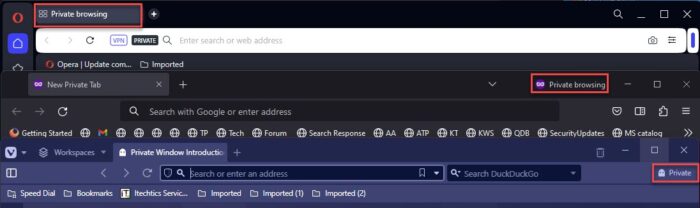 How To Exit Incognito Mode In Any Browser (Chrome, Edge, Firefox, Vivaldi, Opera) 5 Incognito browsing in Firefox Vivaldi Opera