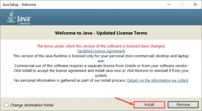 Download and Install Java 8 Update 291 5 install 5