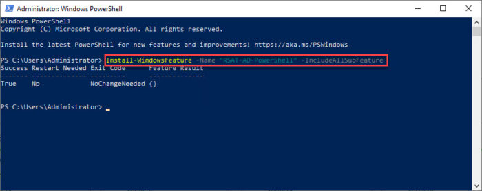 How To Find Active Directory User Information With PowerShell (Get-ADUser) 9 Install AD PowerShell module on Server host