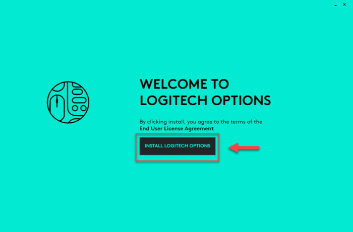 Install Logitech Options