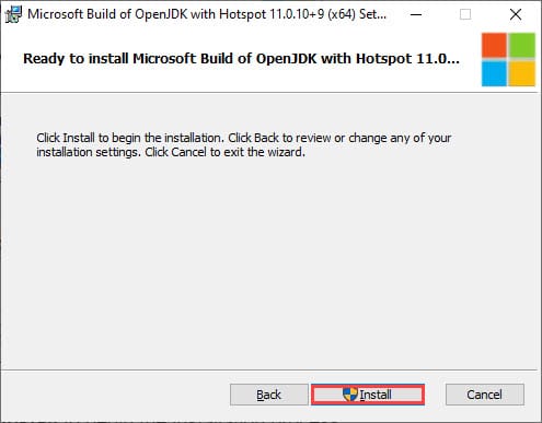Download and Install OpenJDK 11 on Windows 10 4 install