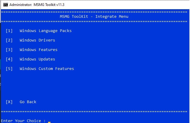 How To Add/Remove Windows Components From ISO Images Using MSMG Toolkit 3 integrate