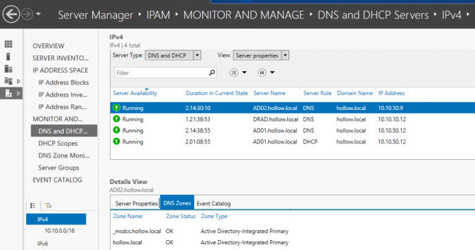 Microsoft IPAM DNS and DHCP Servers monitoring Microsoft IPAM DNS and DHCP Servers monitoring