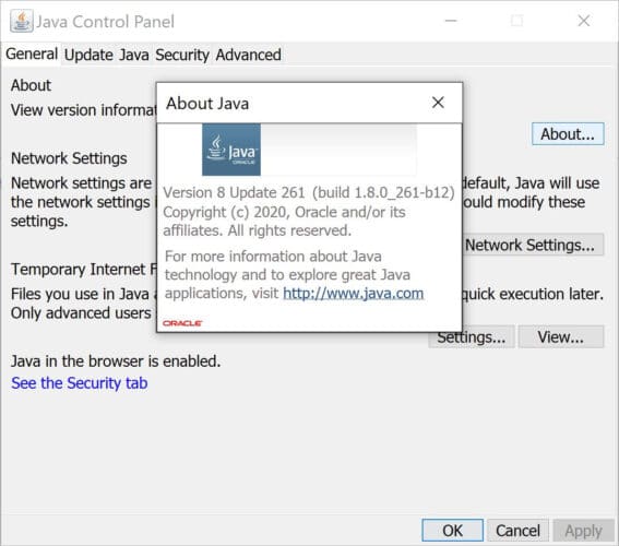 Download and Install Java 8 Update 261 1 Java 8 Update 261