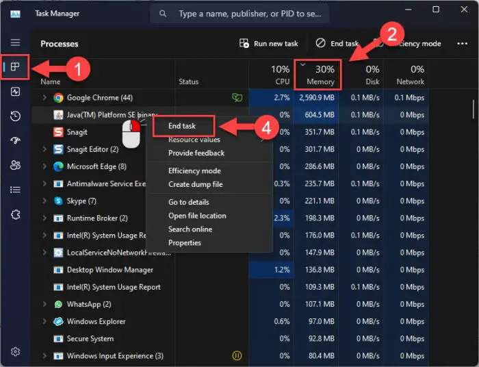 How To Fix "Out Of Memory" Error In Adobe Acrobat 1 Kill RAM hungry processes
