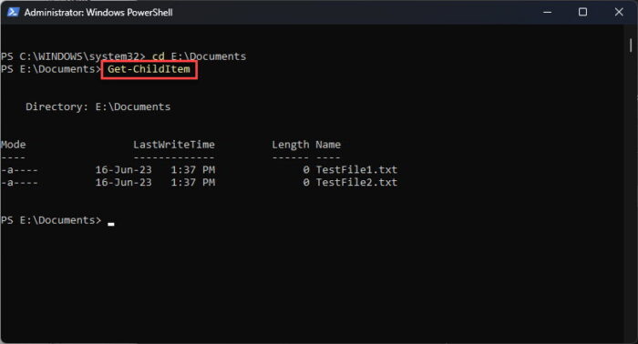How To Work With Filesystems And Directories In PowerShell 14 List all items in current directory in PowerShell