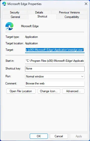 What Is .LNK File And Is It Safe? 1 LNK file properties