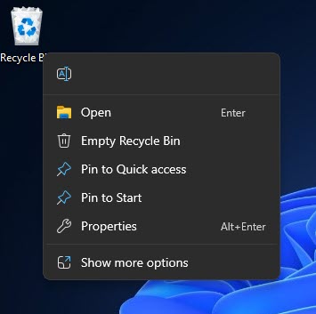 How To Delete/Empty The Hidden Recycle Bin ($RECYCLE.BIN) Folder On Windows 1 No option to delete Recycle Bin on desktop
