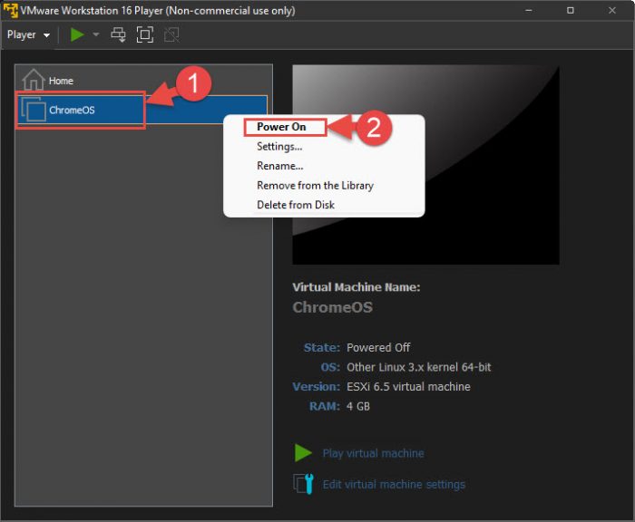 Run the VM