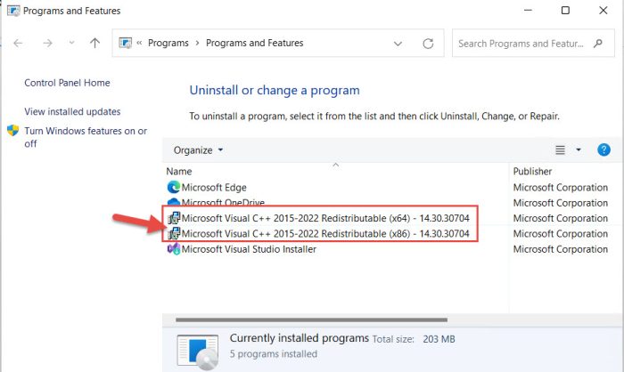 Download and Install Visual C++ Redistributable 2022 7 only 2