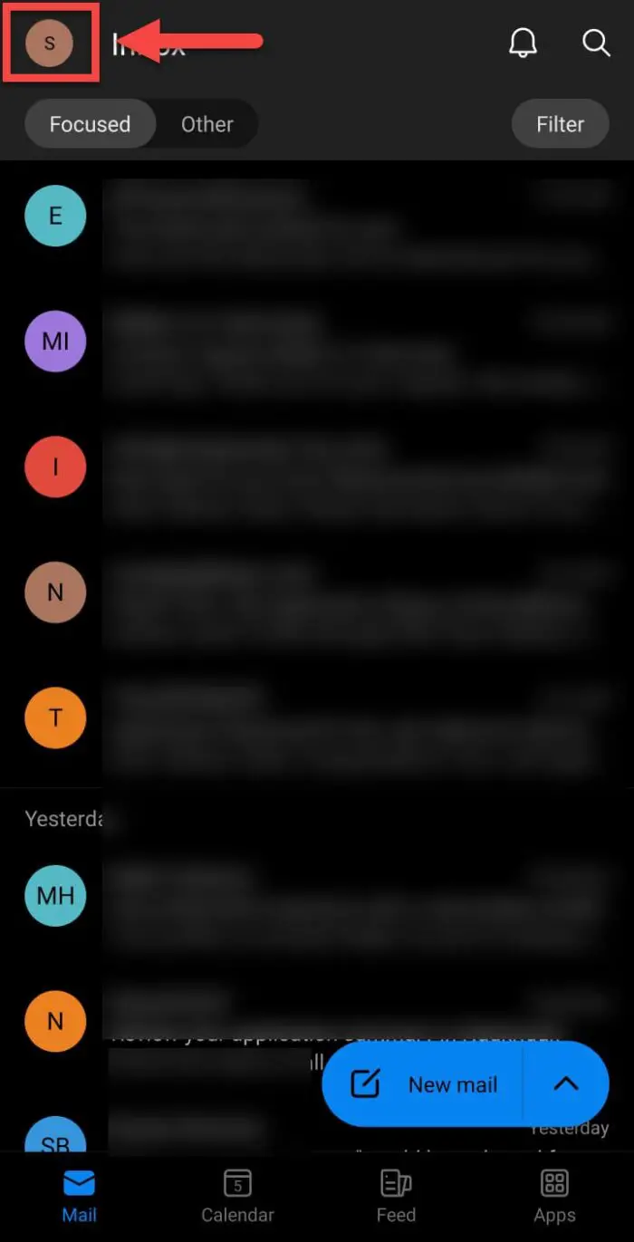 Open Outlook profile