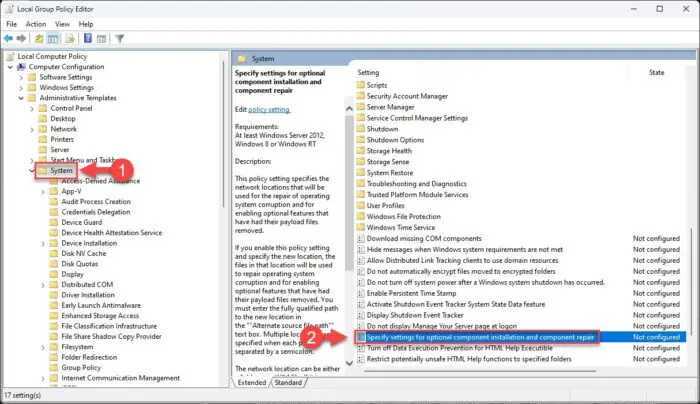 Open the Group Policy