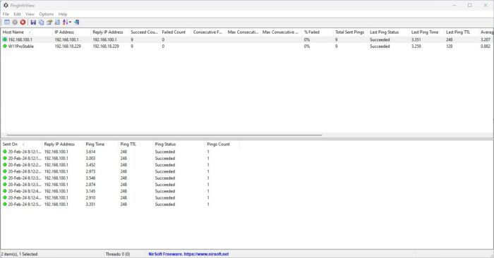 How To Ping Multiple Hosts Or IP Addresses At Once 6 Pinging multiple devices simultaneously with PingInfoView