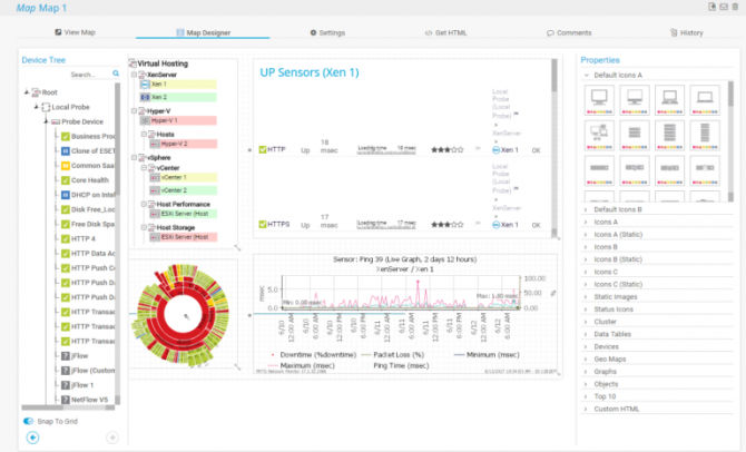 Network Mapping Tools: The Best Free and Paid Solutions 6 PRTG Maps Designer
