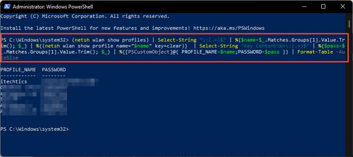 5 Ways To Find All Saved Wifi Passwords In Windows, MacOS & Android 10 pwsh