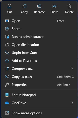 Microsoft Is Bringing An Improved Context Menu To Windows 11 1 Redesigned context menu with icon description