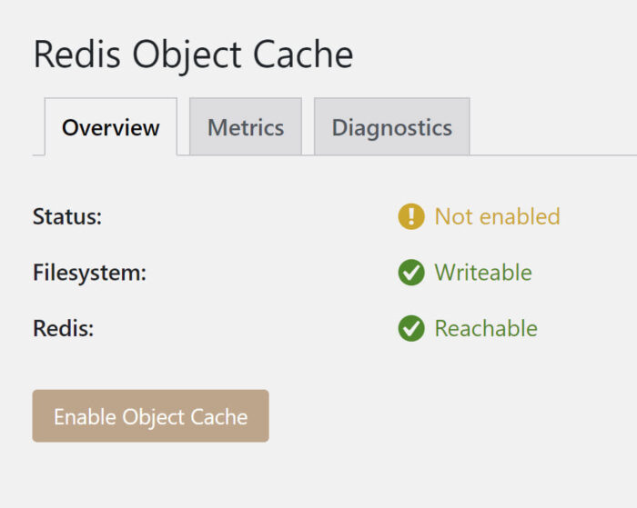 Redis Object Cache in WordPress
