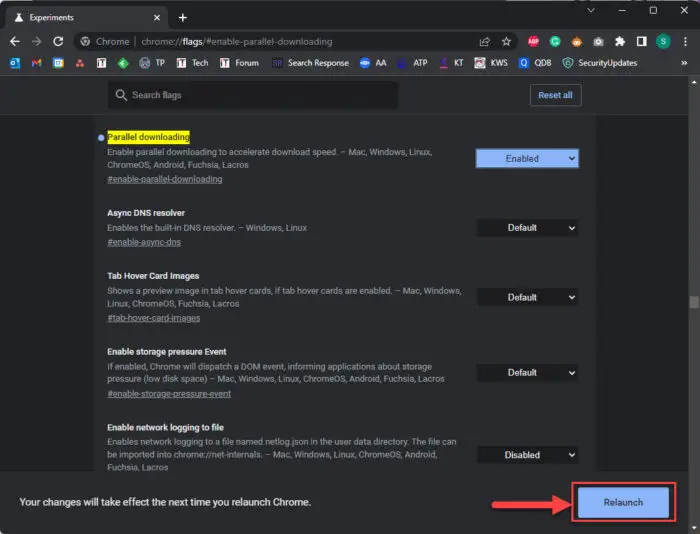 Relaunch Chrome 2